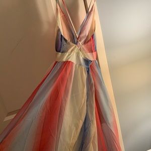 CupShe RAINBOW MAXI DRESS WITH PLUNGING NECKLINE